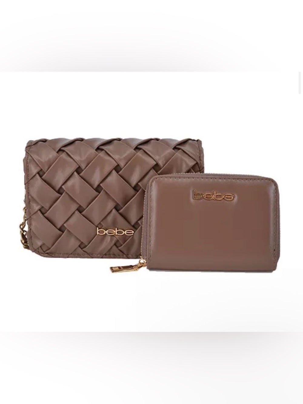 NEW Bebe Luca Crossbody Bag Mini with Wallet Taupe - NWT